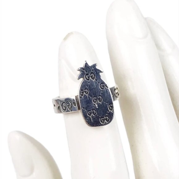 GUCCI Ghost Pineapple Silver Ring - Picture 4 of 4